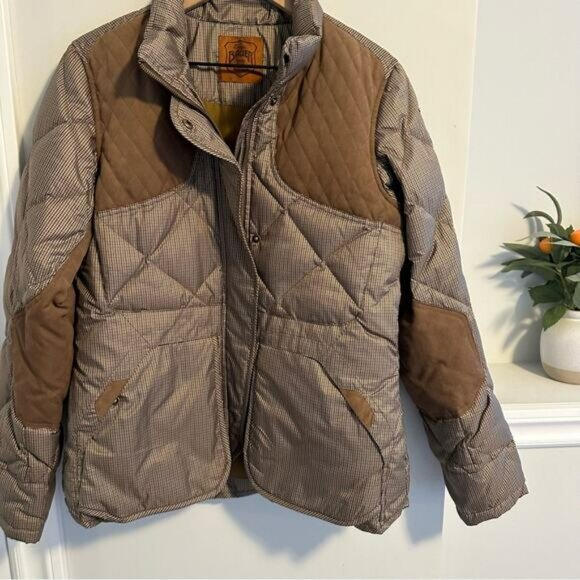 Eddie Bauer Brown Hunting Skyliner Goose Down Puffer Jacket Small - Picture 14 of 14